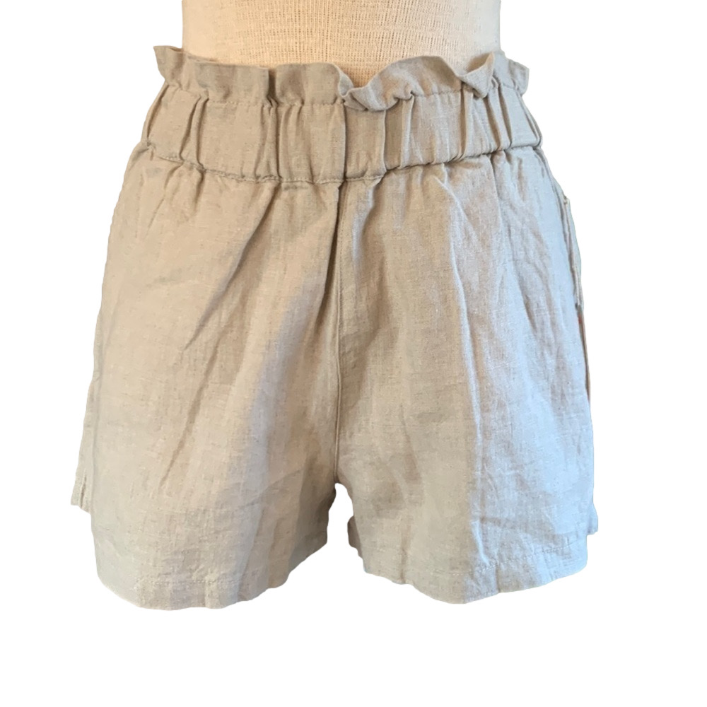 C&c California 100% linen undyed shorts sz S